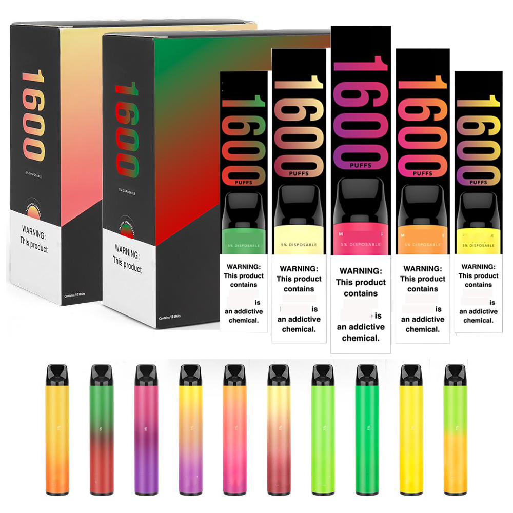 Portable 1600 PUFFS E Cigarette XXL Disposables vape pen 850Mah Battery 6.5ML Pods Cartridge Refilled Vaporizers Device
Portable 1600 PUFFS E Cigarette XXL Disposables vape pen 850Mah Battery 6.5ML Pods Cartridge Refilled Vaporizers Device