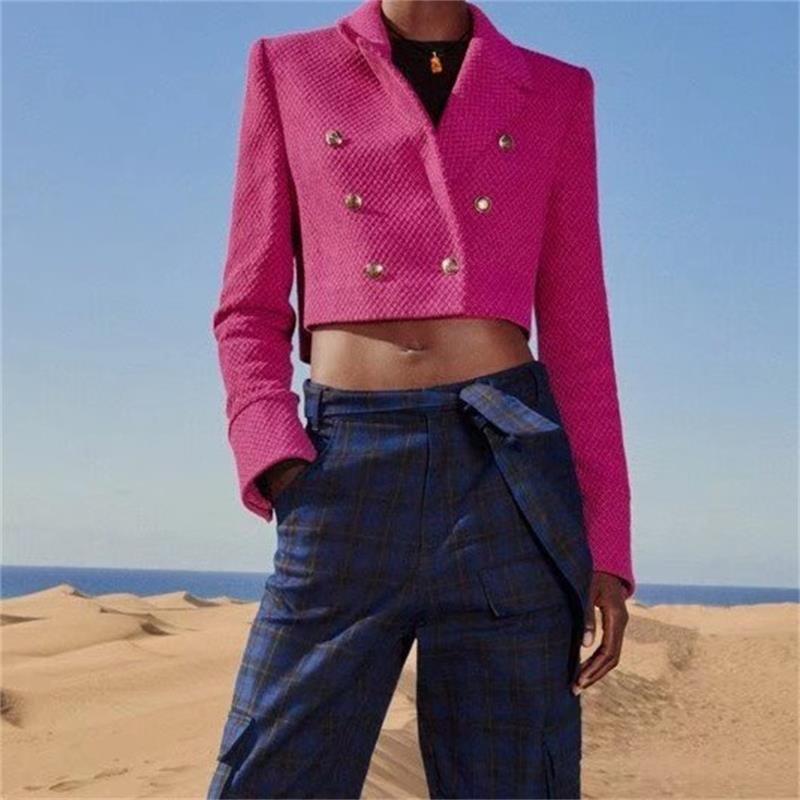 Women's Suits & Blazers Women 2022 Fashion With Metal Button Cropped Tweed Blazer Coat Vintage Long Sleeve Female Outerwear Chic TopsWomen's, As picture
Women's Suits & Blazers Women 2022 Fashion With Metal Button Cropped Tweed Blazer Coat Vintage Long Sleeve Female Outerwear Chic TopsWomen's, As picture