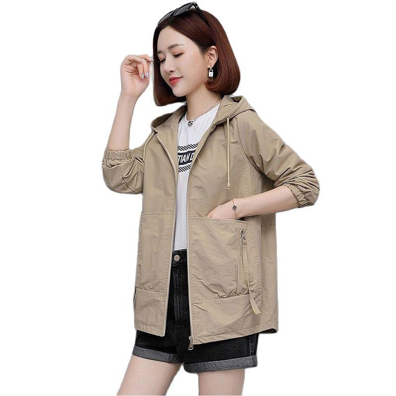 Women's Trench Coats Inside Cloth Women's Coat Medium Long 2022 Spring Autumn Loose Wild Hooded Leisure Female Windbreakers JacketWomen', Khaki
Women's Trench Coats Inside Cloth Women's Coat Medium Long 2022 Spring Autumn Loose Wild Hooded Leisure Female Windbreakers JacketWomen', Khaki