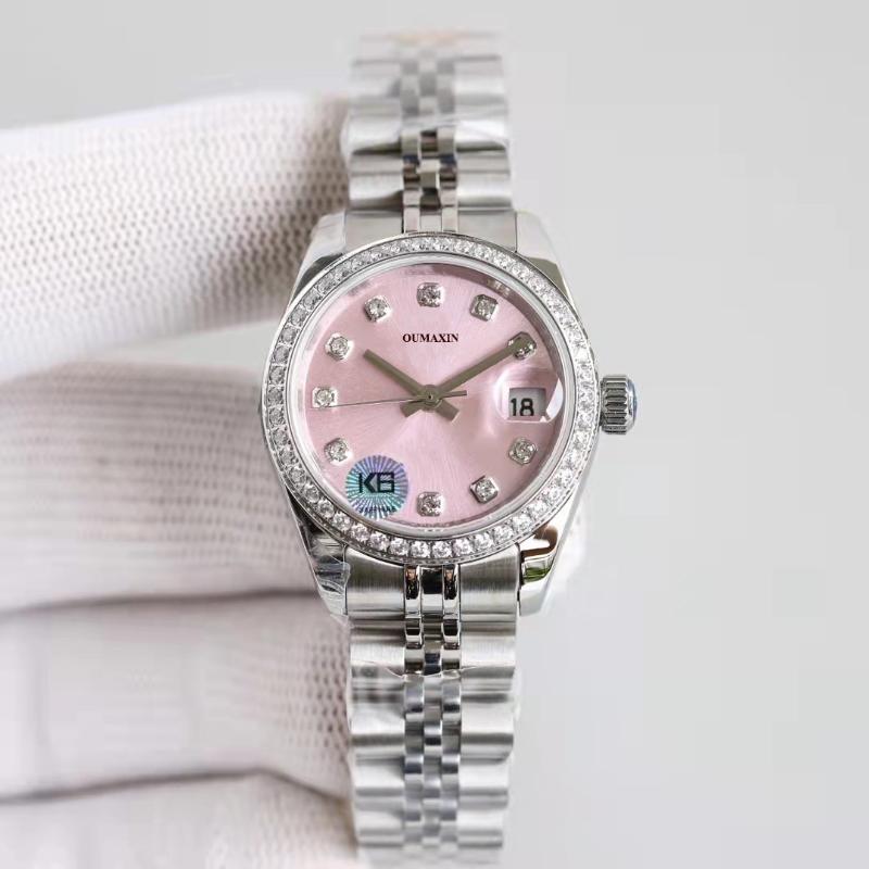 Wristwatches 31mm Ladies Watch Pink Dial 316L Stainless Steel Sapphire Automatic Mechanical Female
Wristwatches 31mm Ladies Watch Pink Dial 316L Stainless Steel Sapphire Automatic Mechanical Female