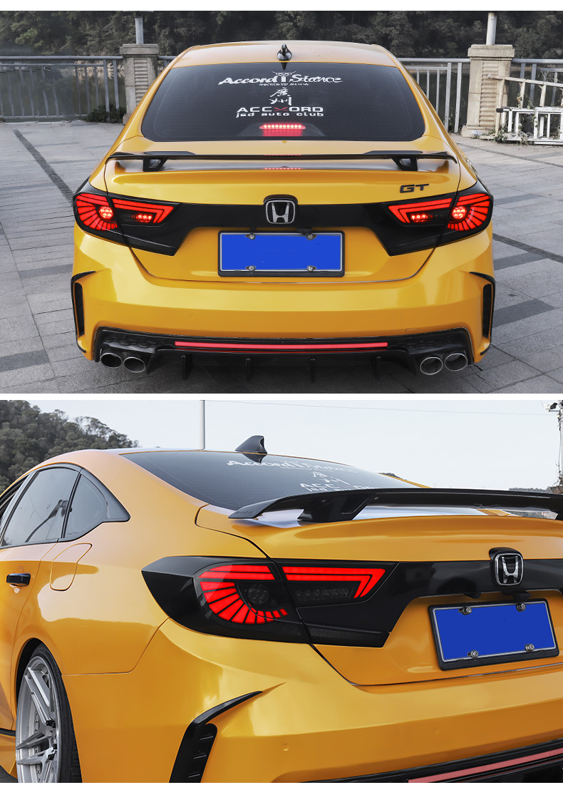 car parts rear lights for Honda Accord G10 LED Tail Light 18-22 Accord-X DRL turn signal fog reversing brake light