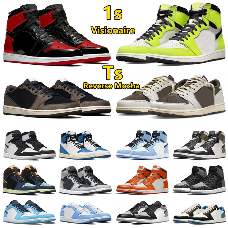 Newstalgia 1 1s Mens Basketball Shoes Bred Patent Ts x Reverse Mocha Chicago Visionaire StarFish Unc Blue Shadow toe Grey Fog men women trainers sports sneakers, Color#46
Newstalgia 1 1s Mens Basketball Shoes Bred Patent Ts x Reverse Mocha Chicago Visionaire StarFish Unc Blue Shadow toe Grey Fog men women trainers sports sneakers, Color#46
