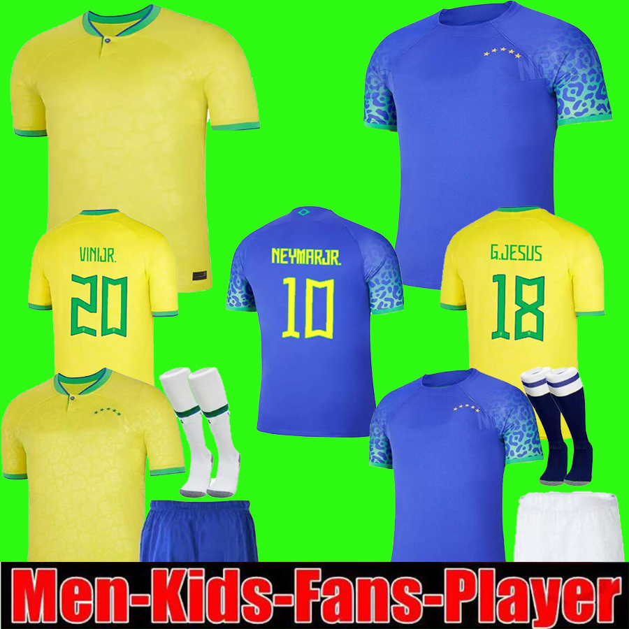 Camisa Brasil 2022 NEYMAR soccer jerseys Brazilian kids kit RICHARLISON VINI JR. L.PAQUETA G.JESUS CASEMIRO P.COUTINHO RONALDO football shirts player version, 2022 away+wc2022 patches
Camisa Brasil 2022 NEYMAR soccer jerseys Brazilian kids kit RICHARLISON VINI JR. L.PAQUETA G.JESUS CASEMIRO P.COUTINHO RONALDO football shirts player version, 2022 away+wc2022 patches
