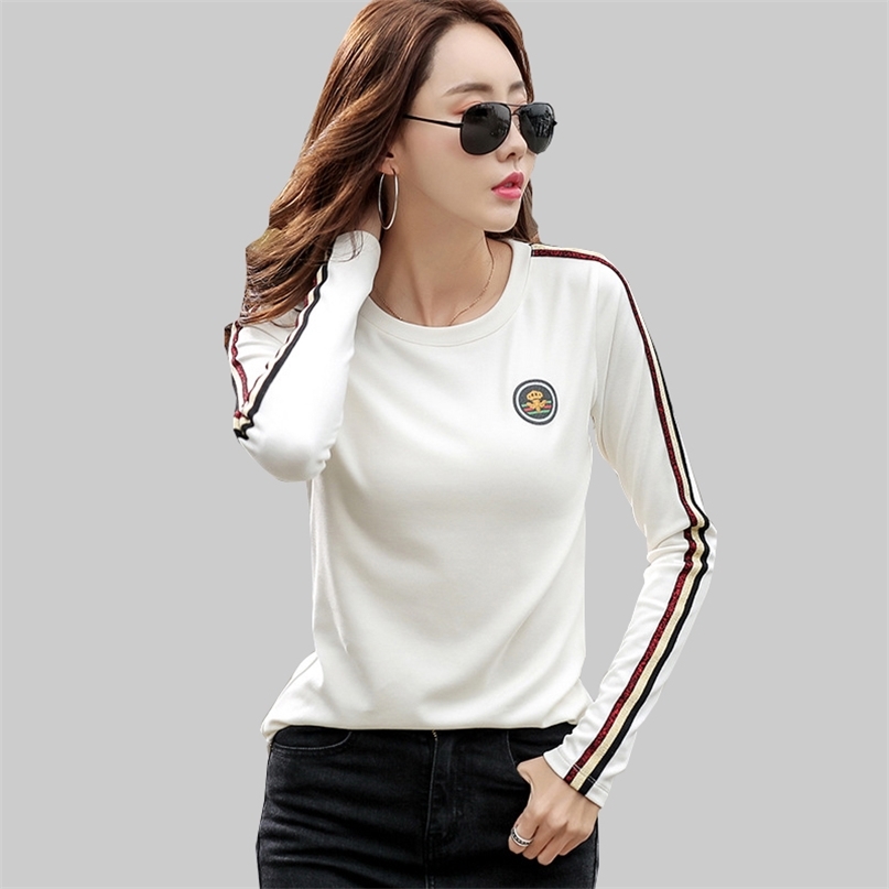 shintimes Long Sleeve T Shirt Women Cotton T- Female Korean Style Woman Clothes Plus Size Tshirt Tee Femme 220402, White t shirt
shintimes Long Sleeve T Shirt Women Cotton T- Female Korean Style Woman Clothes Plus Size Tshirt Tee Femme 220402, White t shirt