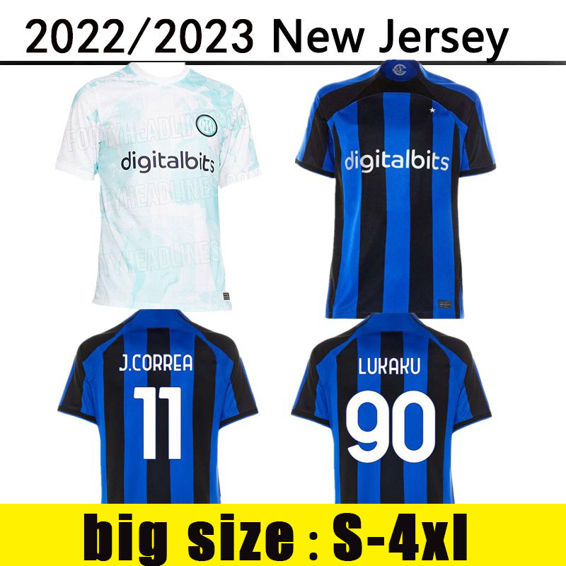 22 23 LUKAKU soccer jerseys Inter DZEKO LAUTARO fans player 2022 2023 CALHANOGLU ALEXIS CORREA BARELLA Milan football shirt GOSENS uniforms Jersey big size S-4XL
22 23 LUKAKU soccer jerseys Inter DZEKO LAUTARO fans player 2022 2023 CALHANOGLU ALEXIS CORREA BARELLA Milan football shirt GOSENS uniforms Jersey big size S-4XL