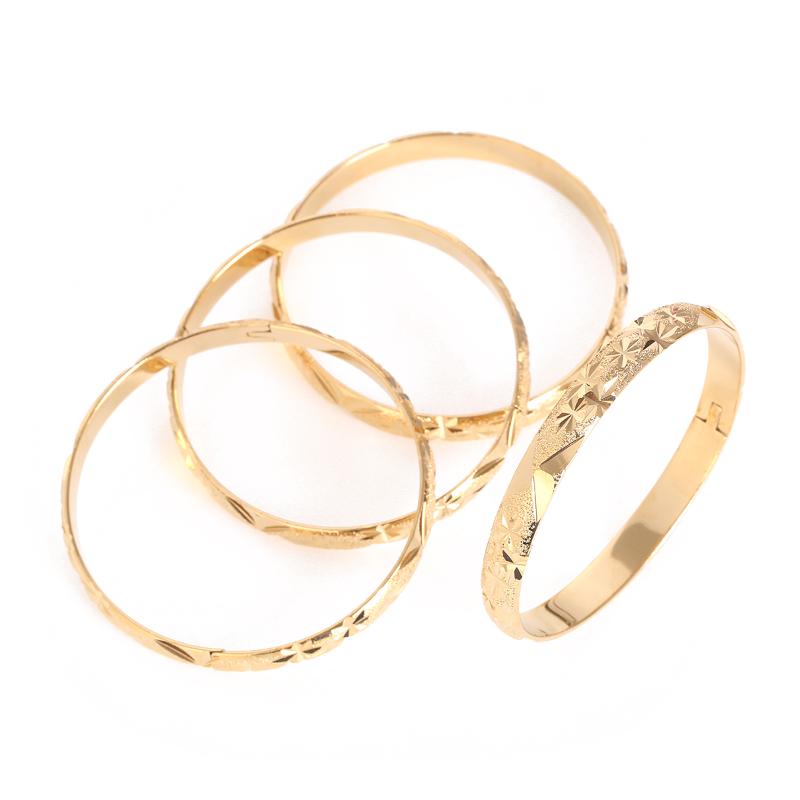 Bangle 4pcs Gold Plated Dubai Africa Ethiopian 8MM Width Openable Bangles For Women Girls Bride Bracelet Charm Bridal Jewelry
Bangle 4pcs Gold Plated Dubai Africa Ethiopian 8MM Width Openable Bangles For Women Girls Bride Bracelet Charm Bridal Jewelry