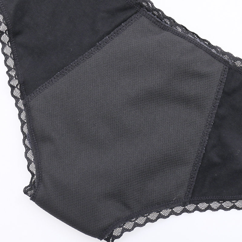Menstrual Panties Women Physiological 4-Layers Leakproof Female Lingerie Lace Underpants Period Cotton 220511