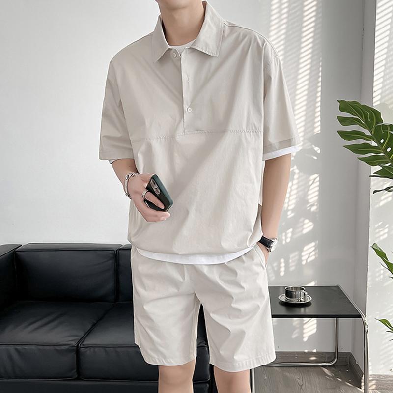 Men's Tracksuits Set Korean Style Men's Solid Color Casual Short-Sleeved 2-Piece Of Five-Point Pants 2022 SummerMen's, Black
Men's Tracksuits Set Korean Style Men's Solid Color Casual Short-Sleeved 2-Piece Of Five-Point Pants 2022 SummerMen's, Black