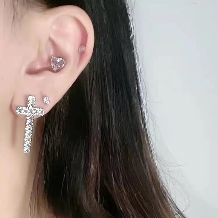 Sterg Sier Heart Earrings for Women - 2024 Fashion Jewelry Gift