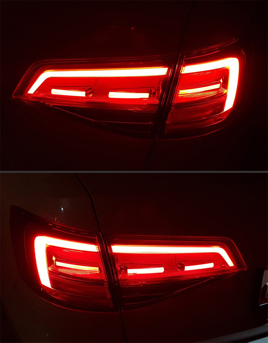 4 PCS Car Tail Lights Parts For Jetta MK7 20 15-20 18 Taillights Rear Lamp LED Signal Brake Reversing Parking FACELIFT Upgrade