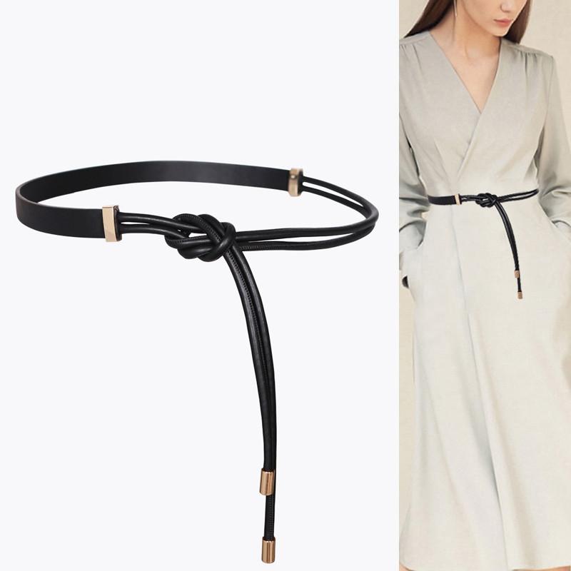 Belts Woman Knotted Belt Long Design Personality Waistbands For Dress Skirt Girl Jeans Wedding Decorate Waist Seals, Black;brown
Belts Woman Knotted Belt Long Design Personality Waistbands For Dress Skirt Girl Jeans Wedding Decorate Waist Seals, Black;brown