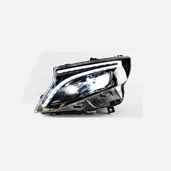 LED Headlight For Benz Vito 20 13-20 22 W447 DRL Bi-Xenon Lens LED Crystal Angel Eyes Turn Signal Front Lamp