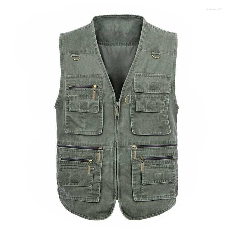 Men's Vests Spring And Autumn Vest Casual Jacket Loose Style Cotton Multi-pocket Zipper Windproof Coat Collarless Sleeveless Stra22, Blue
Men's Vests Spring And Autumn Vest Casual Jacket Loose Style Cotton Multi-pocket Zipper Windproof Coat Collarless Sleeveless Stra22, Blue