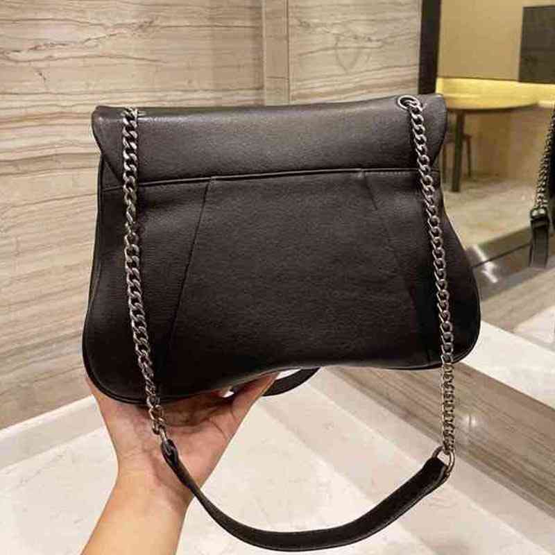 Shoulder Bags Women Crossbody Messenger Large Capacity Underarm Handbag Metal Chain Soft Fashion Designer Leather Lady Wallet 211104, Black
Shoulder Bags Women Crossbody Messenger Large Capacity Underarm Handbag Metal Chain Soft Fashion Designer Leather Lady Wallet 211104, Black