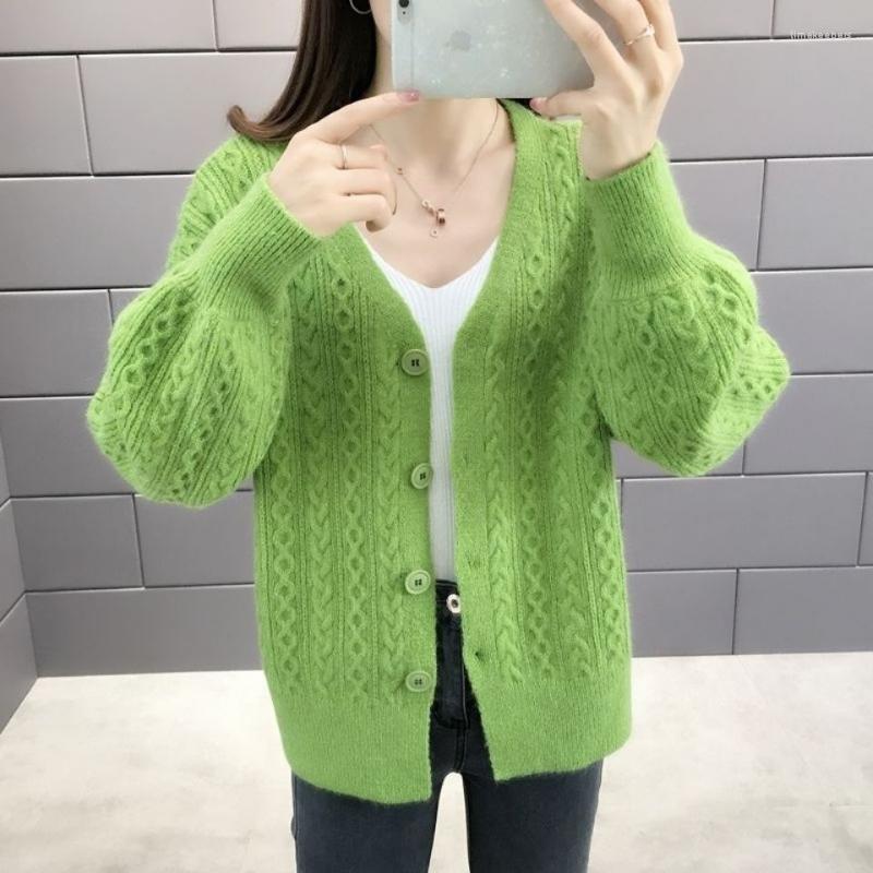 Women's Knits & Tees Cardigan Sweater Women Coat Autumn Winter 2022 Korean V Neck Single Breasted Loose Casual Solid Puff Sleeve KnitwearWom, Light yellow
Women's Knits & Tees Cardigan Sweater Women Coat Autumn Winter 2022 Korean V Neck Single Breasted Loose Casual Solid Puff Sleeve KnitwearWom, Light yellow