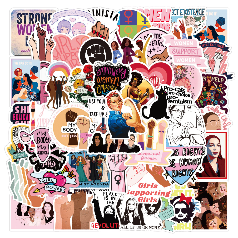 50PCS Cool Feminist Supporting Women Cartoon Graffiti Stickers Fridge Guitar Laptop Motorcycle Travel Waterproof Sticker
50PCS Cool Feminist Supporting Women Cartoon Graffiti Stickers Fridge Guitar Laptop Motorcycle Travel Waterproof Sticker