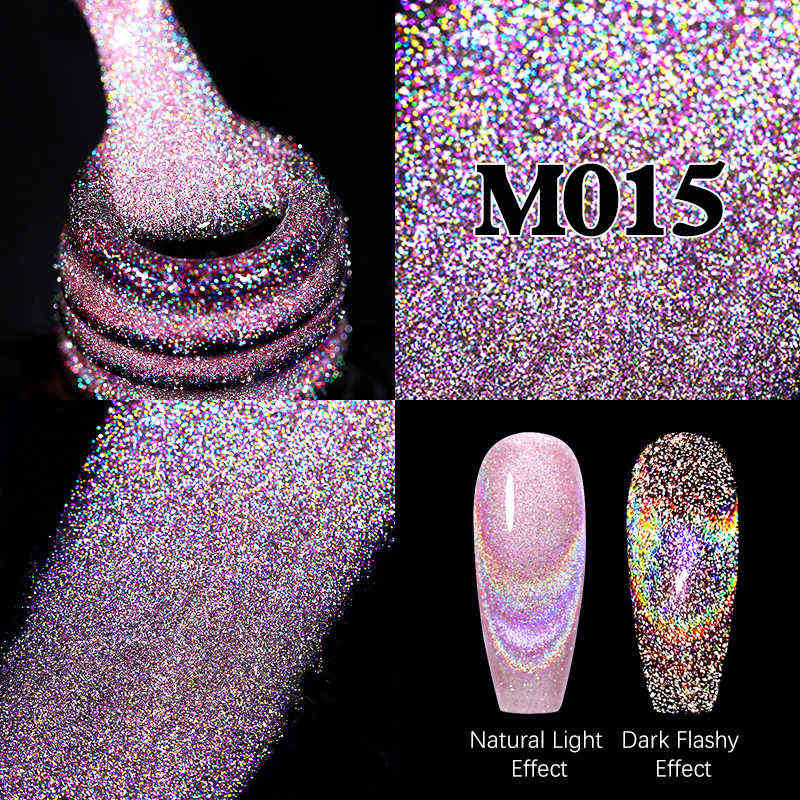 NXY Nail Gel Reflective Cat Magnetic Laser Polish Rainbow Sparkling Semi Permanent Soak Off Uv Led Varnish Art 0328
