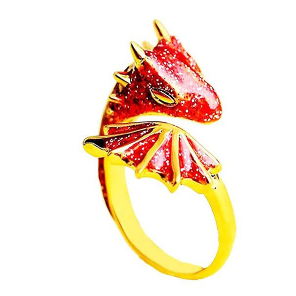 Band Rings Original Design Starry Sky Small Blue Dragon Opening Ring Colorful Fresh And Unique Craftsmanship Charm Women's Silver Jewelry GC1298