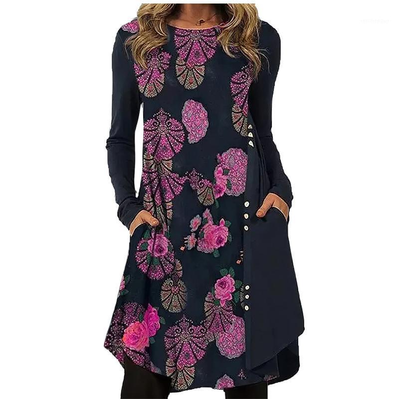Casual Dresses Women' Fashion Dress Printing Loose O-Neck Long Sleeve Strap Open Back Sexy Print, Blue
Casual Dresses Women' Fashion Dress Printing Loose O-Neck Long Sleeve Strap Open Back Sexy Print, Blue