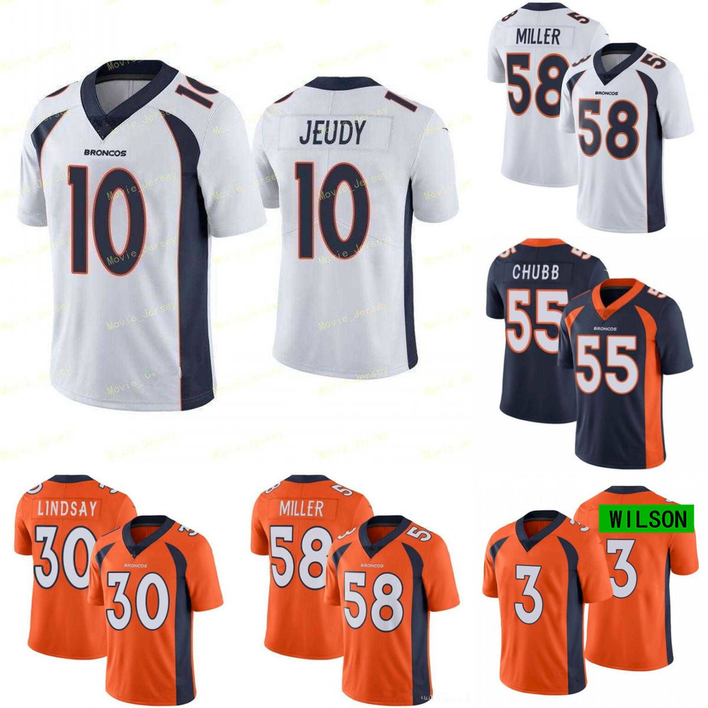 Denver''Broncos''Men Women Youth 3 Russell Wilson 30 Phillip Lindsay 58 Von Miller 10 Jerry Jeudy 55 Bradley Chubb Football Jerseys, Color
Denver''Broncos''Men Women Youth 3 Russell Wilson 30 Phillip Lindsay 58 Von Miller 10 Jerry Jeudy 55 Bradley Chubb Football Jerseys, Color