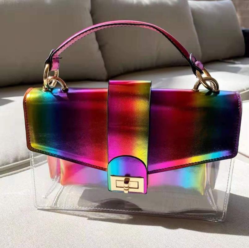 Slippers Colorful Bright Color Rainbow Jelly Purse And Matching Shoe Set Handbags Slides Women Summer Slipper Dames Schoenen, Ladies shoes
Slippers Colorful Bright Color Rainbow Jelly Purse And Matching Shoe Set Handbags Slides Women Summer Slipper Dames Schoenen, Ladies shoes