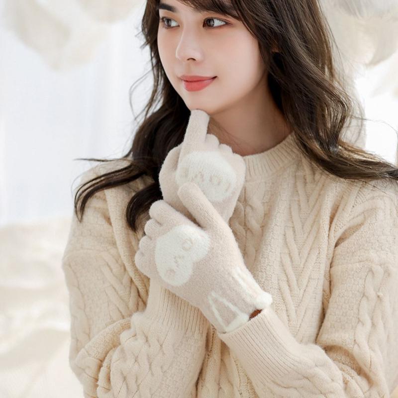 Five Fingers Gloves Driving Love Heart Plus Velvet Ears Wool Mittens Female Full Finger Touch Screen
Five Fingers Gloves Driving Love Heart Plus Velvet Ears Wool Mittens Female Full Finger Touch Screen