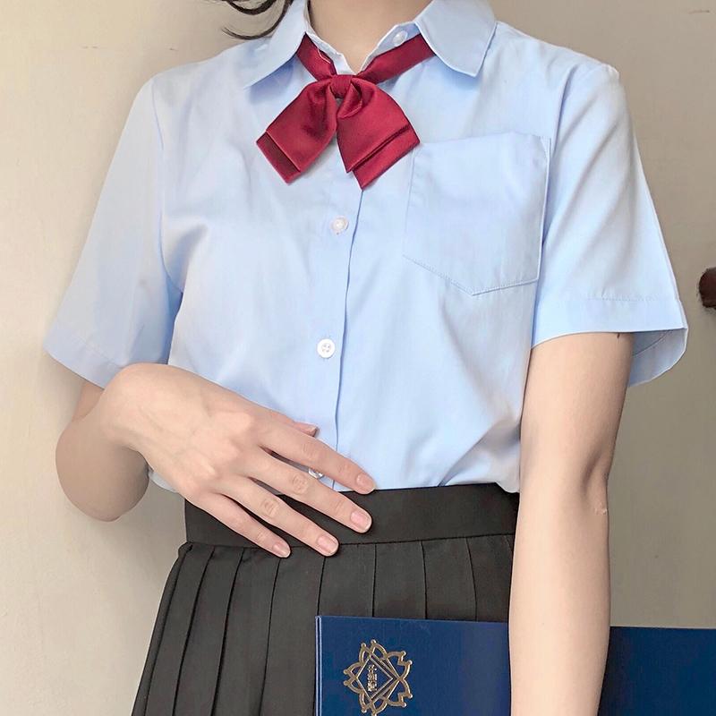 Clothing Sets XS-5XL Women's Summer Slim V Neck Short Sleeve Shirt Blue Round Tops JK School Uniform Blouses Student ClothesClothing, Round neck
Clothing Sets XS-5XL Women's Summer Slim V Neck Short Sleeve Shirt Blue Round Tops JK School Uniform Blouses Student ClothesClothing, Round neck