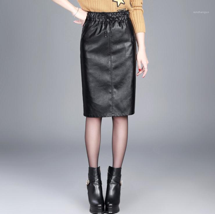Skirts Women Black A-Line High Waist Spring And Autumn Pu Leather Midi Skirt Saias Elastic Pencil K1231
Skirts Women Black A-Line High Waist Spring And Autumn Pu Leather Midi Skirt Saias Elastic Pencil K1231
