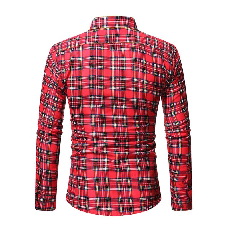 Men's Casual Shirts Leisure Skillful Manufacture Autumn Men Blouse Long Sleeve Plaid Single Breasted Lapel Spring TopsMen's, Red a
Men's Casual Shirts Leisure Skillful Manufacture Autumn Men Blouse Long Sleeve Plaid Single Breasted Lapel Spring TopsMen's, Red a