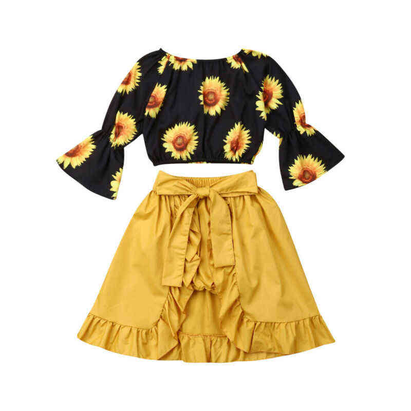 Citgeett Summer 1-5Years Kid Baby Girl Clothes Sunflower Tops Black Shorts Ruffle Skirt Dress Autumn Outfits Yellow Set J220712, Red
Citgeett Summer 1-5Years Kid Baby Girl Clothes Sunflower Tops Black Shorts Ruffle Skirt Dress Autumn Outfits Yellow Set J220712, Red