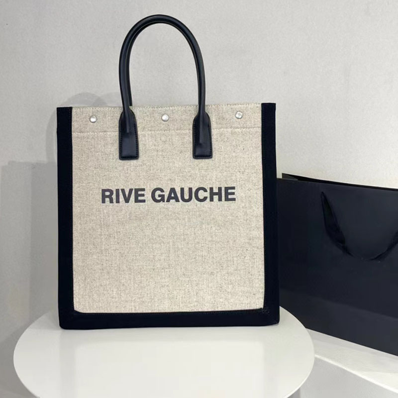 2022 Women handbags Rive Gauche Tote Bag shopping handbag high quality fashion linen Large Beach luxury designer travel bag Crossbody Shoulder Wallet LEATHER, Black
2022 Women handbags Rive Gauche Tote Bag shopping handbag high quality fashion linen Large Beach luxury designer travel bag Crossbody Shoulder Wallet LEATHER, Black