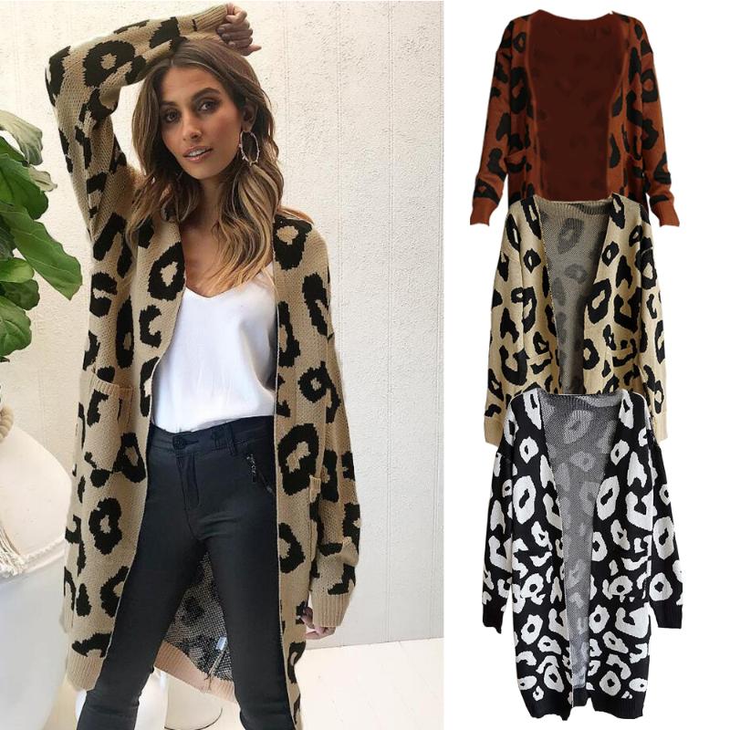 Women' Knits & Tees Women Oversized Knit Sweater Leopard Print Long Knitted Cardigan Full Sleeve Autumn Casual Loose Oversize Streatwear Co, Black
Women' Knits & Tees Women Oversized Knit Sweater Leopard Print Long Knitted Cardigan Full Sleeve Autumn Casual Loose Oversize Streatwear Co, Black