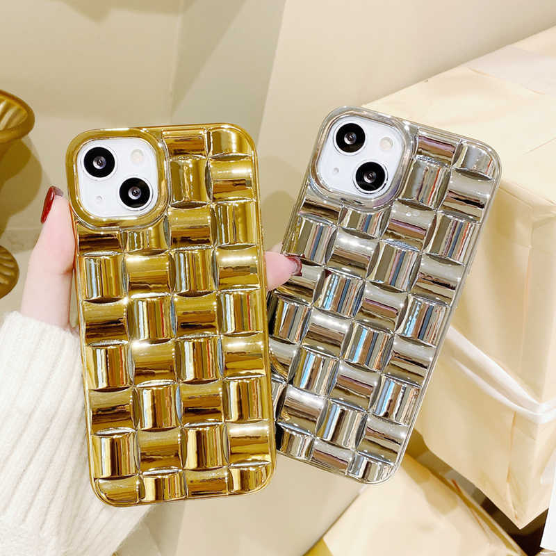 One Piece Fashion weave Phone Cases For iPhone 14 Pro max 13 14 plus 12 11 X XR XS XSMAX 6 7 8 SE electroplating Cover Samsung S22 Ultra S22P Mobile Phone Shell, Silver
One Piece Fashion weave Phone Cases For iPhone 14 Pro max 13 14 plus 12 11 X XR XS XSMAX 6 7 8 SE electroplating Cover Samsung S22 Ultra S22P Mobile Phone Shell, Silver