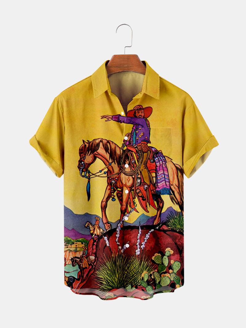 Men's Casual Shirts Men's Shirt Y2k Hombre CowBoy Pattern Short-sleeved Street Hawaii Retro Harajuku 12Men's, 1w a606
Men's Casual Shirts Men's Shirt Y2k Hombre CowBoy Pattern Short-sleeved Street Hawaii Retro Harajuku 12Men's, 1w a606
