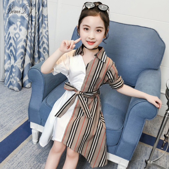 Baby Teen Girls Dress Clothes Kids Striped Short Sleeve Summer Short Dress Clothing Girl Dress Causal Sashes Toddler Dresses, Auburn
Baby Teen Girls Dress Clothes Kids Striped Short Sleeve Summer Short Dress Clothing Girl Dress Causal Sashes Toddler Dresses, Auburn