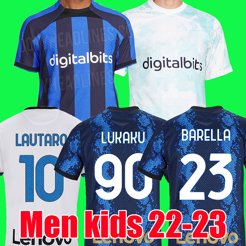 22 23 soccer jerseys INTERS MILANS BARELLA LUKAKU LAUTARO ERIKSEN BASTONI football shirt 2022 2023 men and kids kits, Home
22 23 soccer jerseys INTERS MILANS BARELLA LUKAKU LAUTARO ERIKSEN BASTONI football shirt 2022 2023 men and kids kits, Home