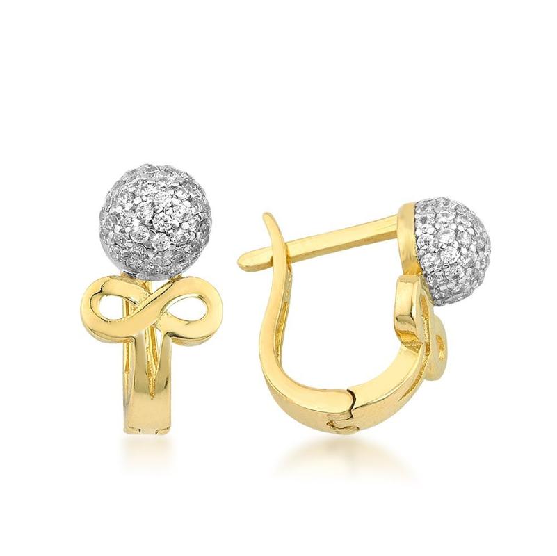 Clip-on & Screw Back Sonsuzluklu Watermelon Stone Earrings