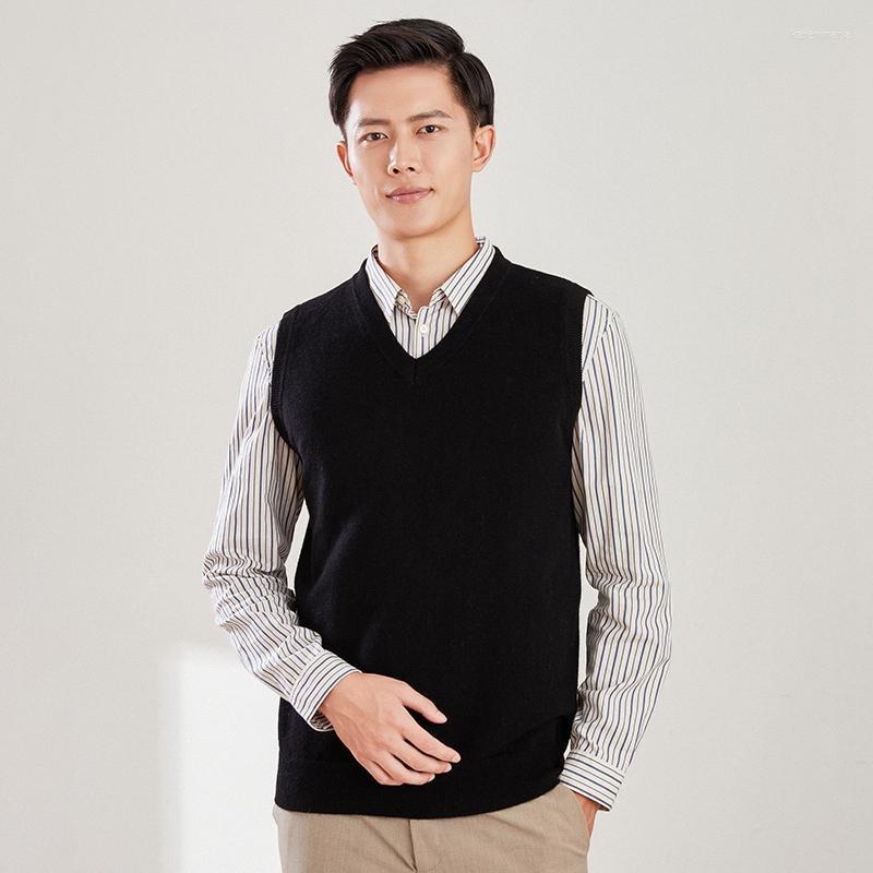 Men's Vests 2022 Sweater Solid Color Sleeveless Knitted Pullover Autumn And Winter Business Casual High-End Vest Top Kare22, Black
Men's Vests 2022 Sweater Solid Color Sleeveless Knitted Pullover Autumn And Winter Business Casual High-End Vest Top Kare22, Black
