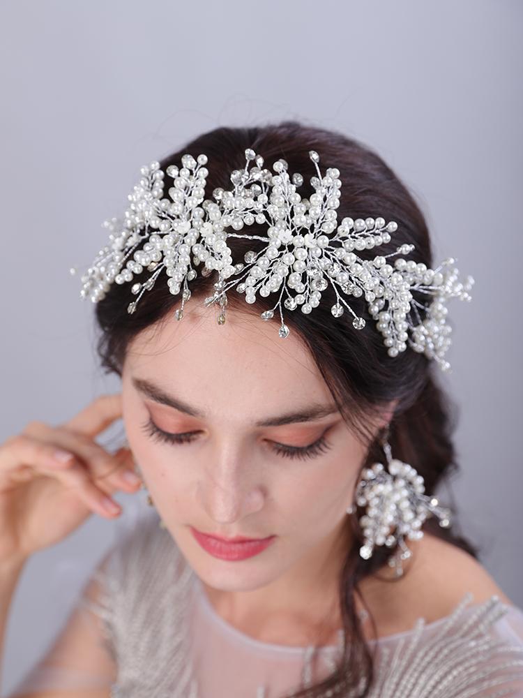 Headpieces Luxury Elegant Pearl For Wedding Hair Accessories Sets Rhinestone Bridal Headband Earring Handmade Women Party TiarasHeadpieces
Headpieces Luxury Elegant Pearl For Wedding Hair Accessories Sets Rhinestone Bridal Headband Earring Handmade Women Party TiarasHeadpieces