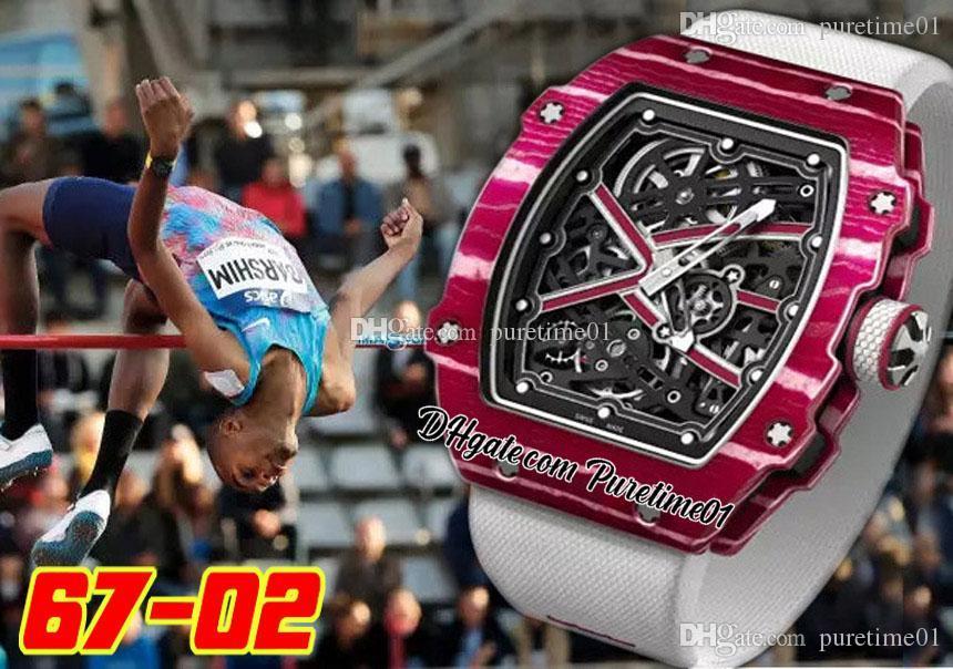 High Jump Mutaz Essa Barshim A23j Automatic Mens Watch NTPT Red White Carbon Ffiber Case Skeleton Dial Nylon Strap Super Edition Puretime01 6702A1, A3
High Jump Mutaz Essa Barshim A23j Automatic Mens Watch NTPT Red White Carbon Ffiber Case Skeleton Dial Nylon Strap Super Edition Puretime01 6702A1, A3