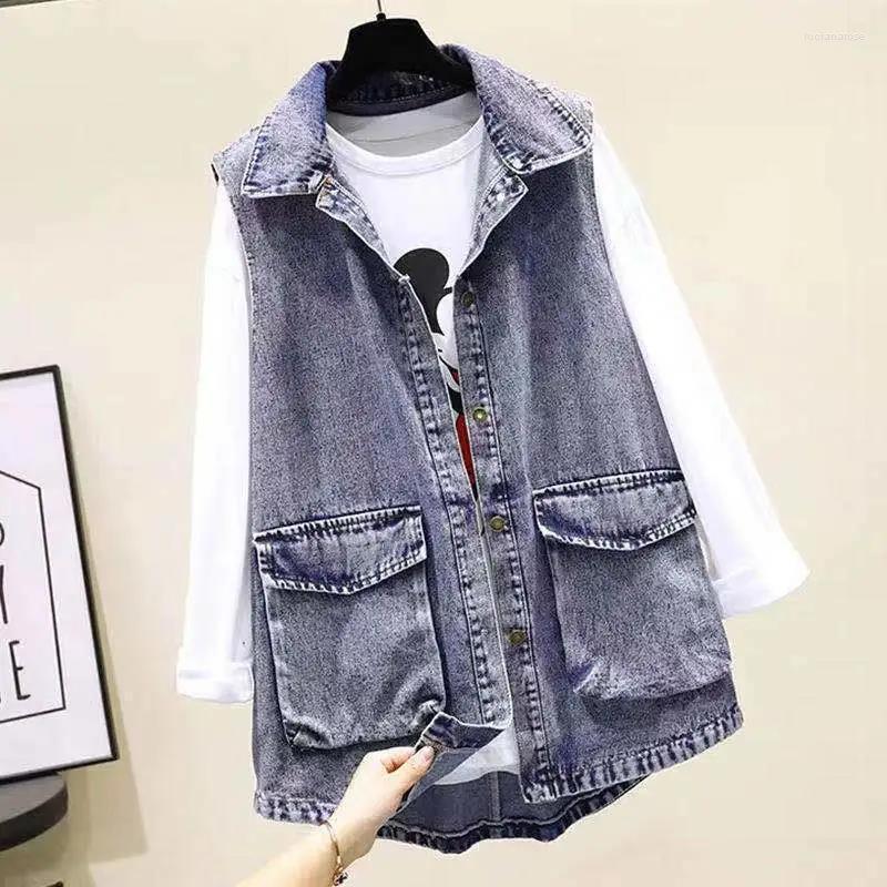 Women' Vests 2022 Spring Autumn Cowboy Waistcoat Women Vest Jacket Waist Big Pocket Denim Jackets Loose Sleeveless Coat Female Tops Luci22, Blue
Women' Vests 2022 Spring Autumn Cowboy Waistcoat Women Vest Jacket Waist Big Pocket Denim Jackets Loose Sleeveless Coat Female Tops Luci22, Blue