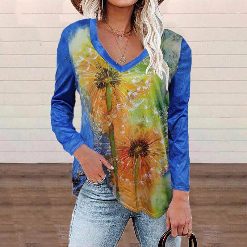 Women' Blouses & Shirts Autumn Women Harajuku Dandelion Printing Tops Casual Loose O-Neck Long Sleeve Blouse Pullover Lady Fashion All-matc, 04 sky blue
Women' Blouses & Shirts Autumn Women Harajuku Dandelion Printing Tops Casual Loose O-Neck Long Sleeve Blouse Pullover Lady Fashion All-matc, 04 sky blue