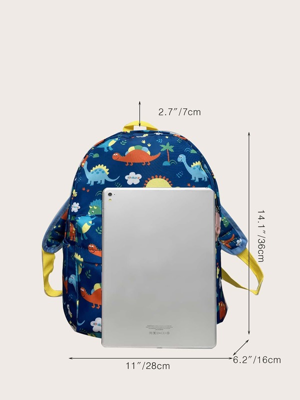 Kids Allover Dinosaur Pattern Backpack SHE