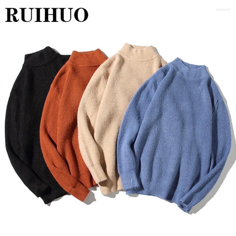 Men's Sweaters RUIHUO Mock Neck Knit Sweater Men Clothing Streetwear Korean Fashion Harajuku 3XL 2022 Autumn Winter Arrivals Mari22, Khaki
Men's Sweaters RUIHUO Mock Neck Knit Sweater Men Clothing Streetwear Korean Fashion Harajuku 3XL 2022 Autumn Winter Arrivals Mari22, Khaki
