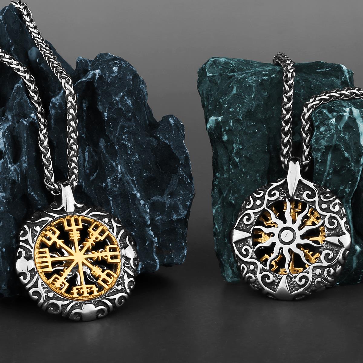 Original Stainless Steel Necklaces Fashion Personality Viking Rune Amulet Hollow Mens Pendant Girlfriend Sweater Chain Jewelry Wholesale
Original Stainless Steel Necklaces Fashion Personality Viking Rune Amulet Hollow Mens Pendant Girlfriend Sweater Chain Jewelry Wholesale