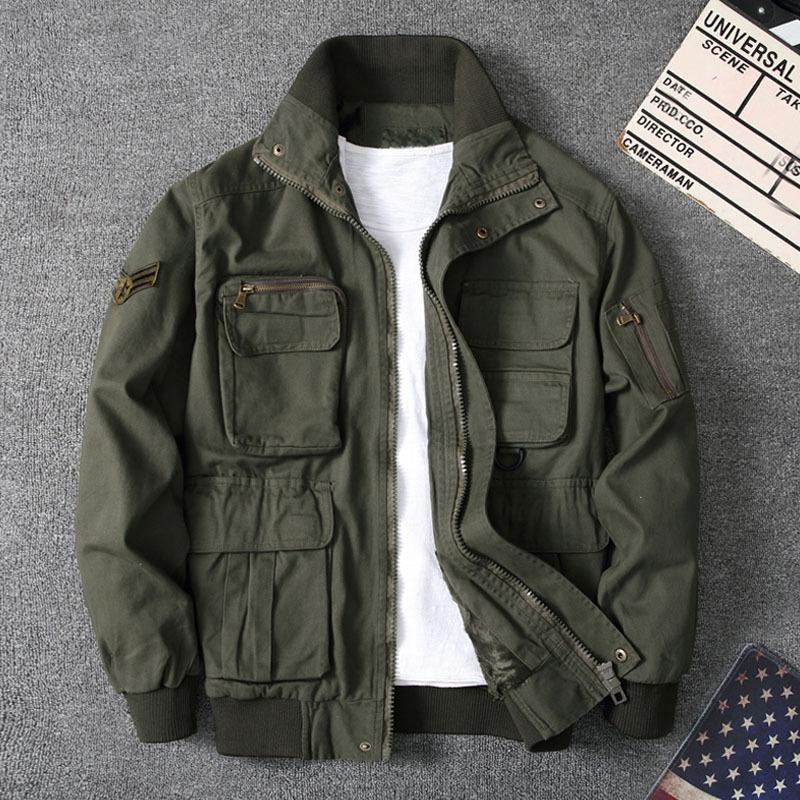 Men' Jackets Winter Jacket Men Stand Collar Camo Multi-pocket Fleece Casual Wear Overalls Military Thick Camouflage Male CoatsMen, Graycamo
Men' Jackets Winter Jacket Men Stand Collar Camo Multi-pocket Fleece Casual Wear Overalls Military Thick Camouflage Male CoatsMen, Graycamo