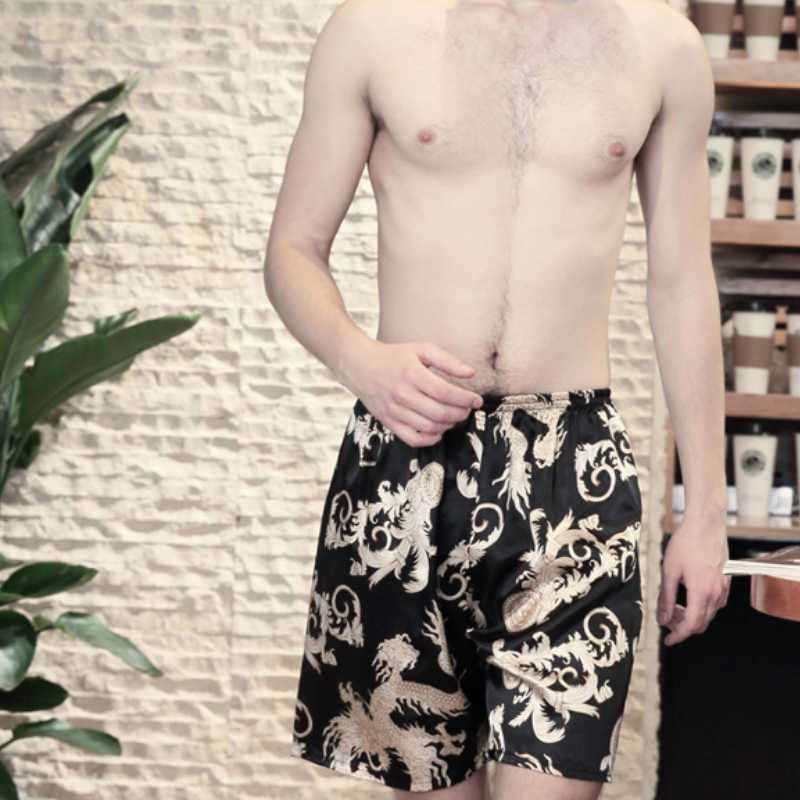 Men's Sleepwear Arrival Silk Satin Men Sleep Bottoms Summer Casual Home Wear Dragon Print Shorts Male Pajama Men's MY445Men's, Dragon royal blue
Men's Sleepwear Arrival Silk Satin Men Sleep Bottoms Summer Casual Home Wear Dragon Print Shorts Male Pajama Men's MY445Men's, Dragon royal blue