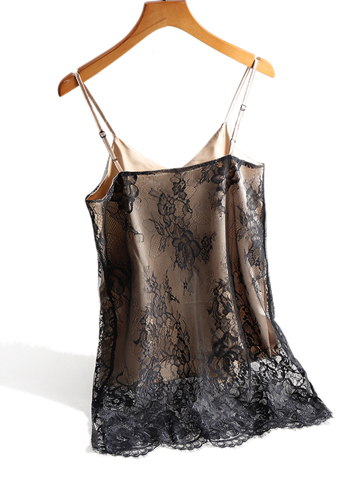 Summer Women Tank Tops Floral Lace Cami Spaghetti Strap Top Silk Halter Casual sleeveless Camis Vest Female Sexy 220316