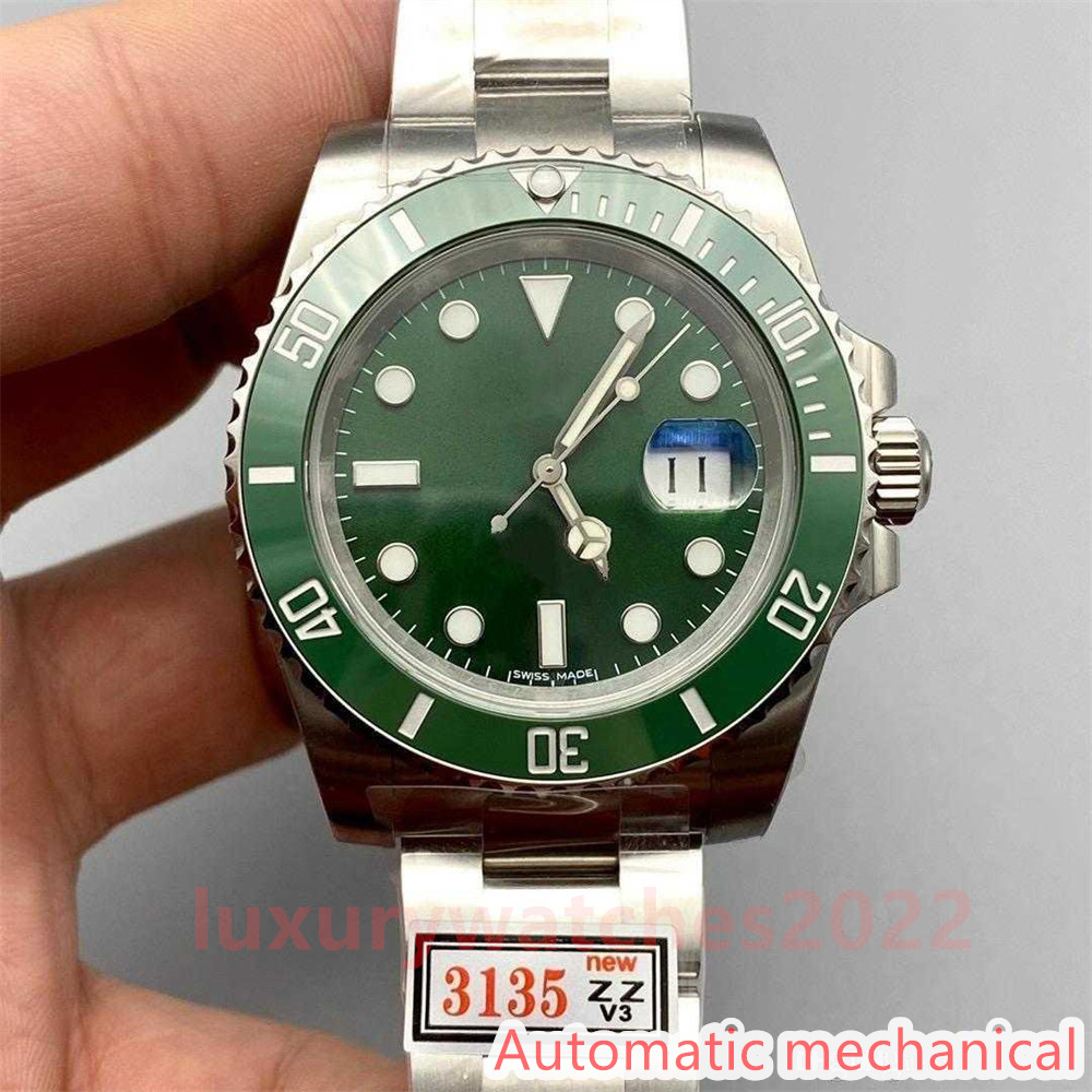 EW Mens Watch 40mm Ceramic Bezel 116610 Automatic Mechanical Cal.3135 Movement 904L Watches 100m Waterproof Orologio Di Lusso Sapphire Glass Wristwatch, Green
EW Mens Watch 40mm Ceramic Bezel 116610 Automatic Mechanical Cal.3135 Movement 904L Watches 100m Waterproof Orologio Di Lusso Sapphire Glass Wristwatch, Green