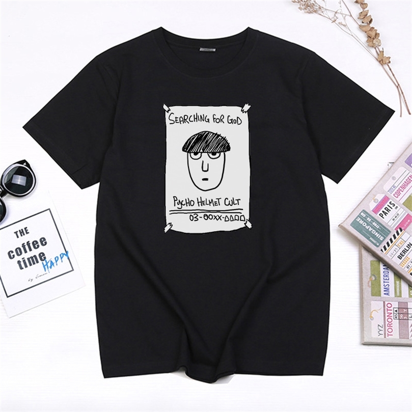 Mob Psycho 100 Anime Printed T Shirt Shigeo Kageyama Running Graphic Tops Women Men Harajuku Manga Clothing Summer Casual Tees 220607